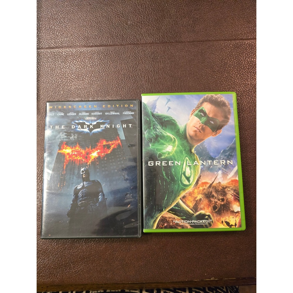 The Dark Knight and Green Lantern DVD Bundle DC Comics Superhero Movies W